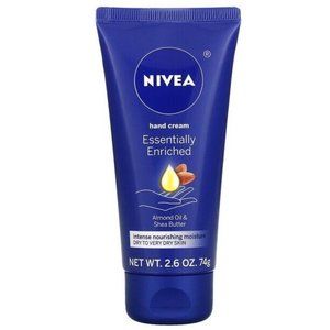 NIVEA HAND CREAM ESSENTIALLY ENRICHED ALMOND OIL & SHEA BUTTER, DRY SKIN 2.6 OZ.